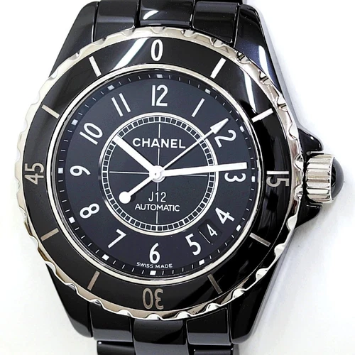 Orologio Chanel J12 H0685 Automatico 38mm Quadrante Nero Ceramica con Scatola Usa dalppone
