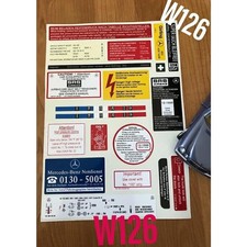Decal Set Stickers For Mercedes-benz W126 S Class All Models Best Quality Decal Set Stickers For Mercedes-benz W126 S Class All Models Best Quality