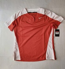Nike Women's Vapor Select 1-Button Softball Jersey Size L Orange AV6715 821