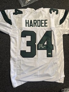 Justin Hardee Sr. Signed New York Jets Custom White Jersey TRISTAR Holo COA
