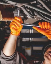 100 XL Orange Diamond Gripper Disposable Gloves. Premium quality. 