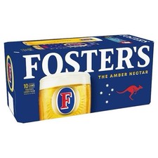 Foster's Beer Lager Cans 10 x 440ml 3.4% Vol