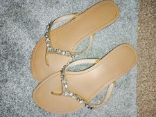 Ladies Summer Sandal. Diamond Trim. Flip Flops Style. New Look. 9/43