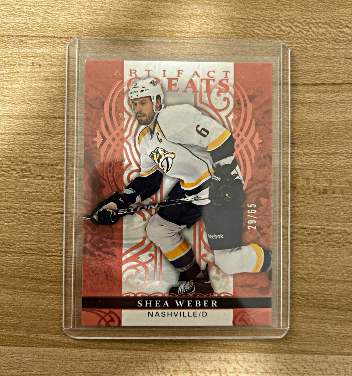 Upper Deck 2016-17 Artifacts Greats Rose /65 #169 Shea Weber Predators