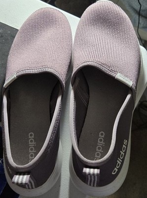 Adidas slip on cloudfoam lite racer lavendar size 9