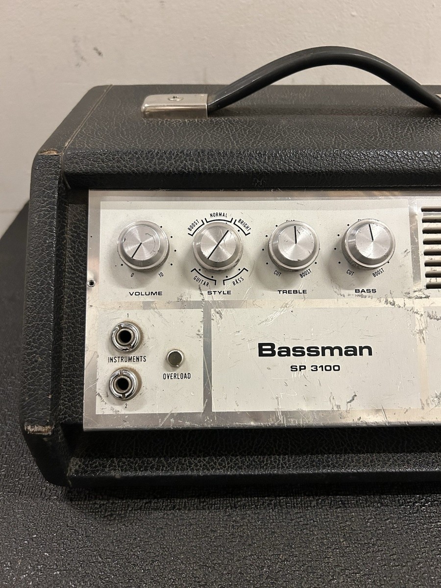 1966 Fender Solid State Bassman SP 3100 Head Vintage Rare Works