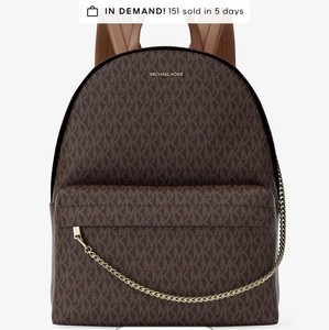 Pre-Owned Michael Kors Elliot Extra Small Convertible Messenger Backpack Brown ❤️ Michael Kors Slater Extra Small Convertible Messenger  main image 4