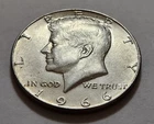 1966 Kennedy Half Dollar • 40% Silver • Circulated Example • As Shown   X73