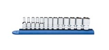 Gearwrench 13pc 14 Drive Metric Mid Length Socket Set 6 Point Semi Deep 80304s
