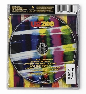 U2 Zoo TV Tour Live In Dublin 1993 EP (CD) Limited Edition Made In