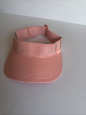 Athleta Ribbed Visor in Peach One Size Adjustable Buckle No Tags Clean