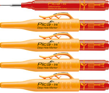 4x Pica INK Tieflochmarker ROT 150/40 Permanentmarker Permanent Marker Baumarker