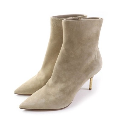 Pristine LOUIS VUITTON short boots Ultimate Line Monogram heel 38 1A950H