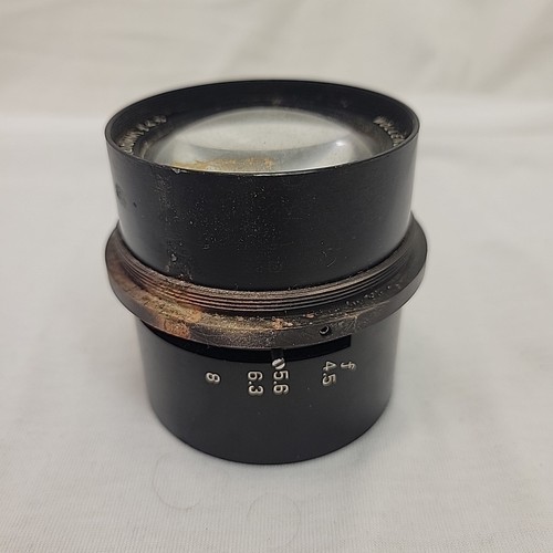 Wollensak Lens Parts 8 1/4 in (210mm) F 4.5 Rusted Scratched Parts Repair As Is - Picture 2 of 13
