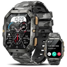 Military Smart Watches for Men Answer/Make Calls , Watches for Men with Bloo...