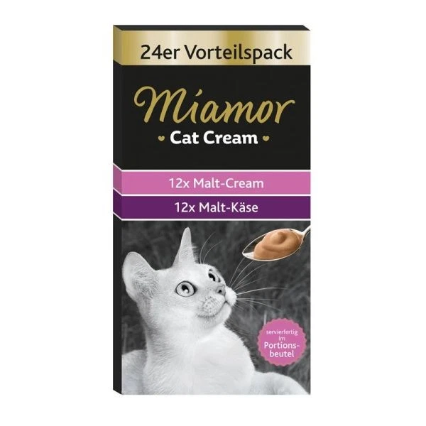 Miamor Cat Snack Malt-Cream Vorteilspack 24x15 g 24x15 g  Katzenfutter