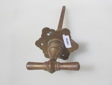 Victorian Bronze Lever Door Handle Old Plate Art Nouveau Gothic Brass x1