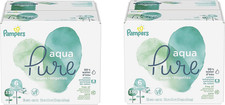 Aqua Pure 6X Pop-Top Sensitive Water Baby Wipes, 672 Count