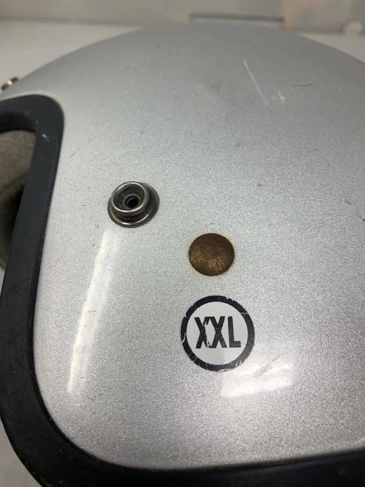 Capacete de motocicleta vintage Bell RT R-T cinza tamanho XXL EUA - Imagem 3 de 4