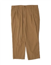 CHAPS RALPH LAUREN Mens Pegged Chino Trousers W40 L30 Beige Cotton CJ18