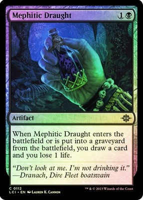 MTG FOIL Mephitic Draught  - The Lost Caverns of Ixalan #112