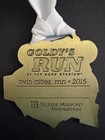 GOLDY'S RUN Running 5K Finisher 2015 Medal MINNESOTA UofM Twin Cities  St Judes  — photo 6