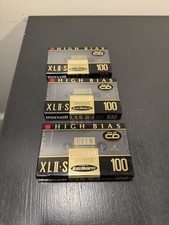 3 Maxell XLII-S 100 High Bias Type II Blank Cassette Tapes NEW SEALED Japan