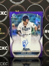2023 Bowman Chrome Prospect Autographs Purple #CPABJ Brock Jones 154/250