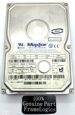 Maxtor 32049H2 DiamondMax IDE HDD 20.4GB 5400rpm USED BAD