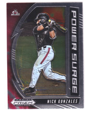 2020 Panini Prizm Draft Picks POWER SURGE PDP166 NICK GONZALES RC Rookie Pirates