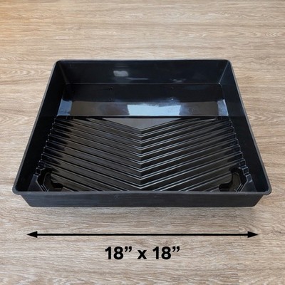 18'' Professional Paint Tray - Heavy Duty Black Plastic