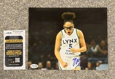 Olivia Miles signed 8x10 2026 photo JSA COA Minnesota Lynx 