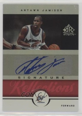 2005-06 Upper Deck NBA Reflections Signature Red 9/100 Antawn Jamison Auto 0o9