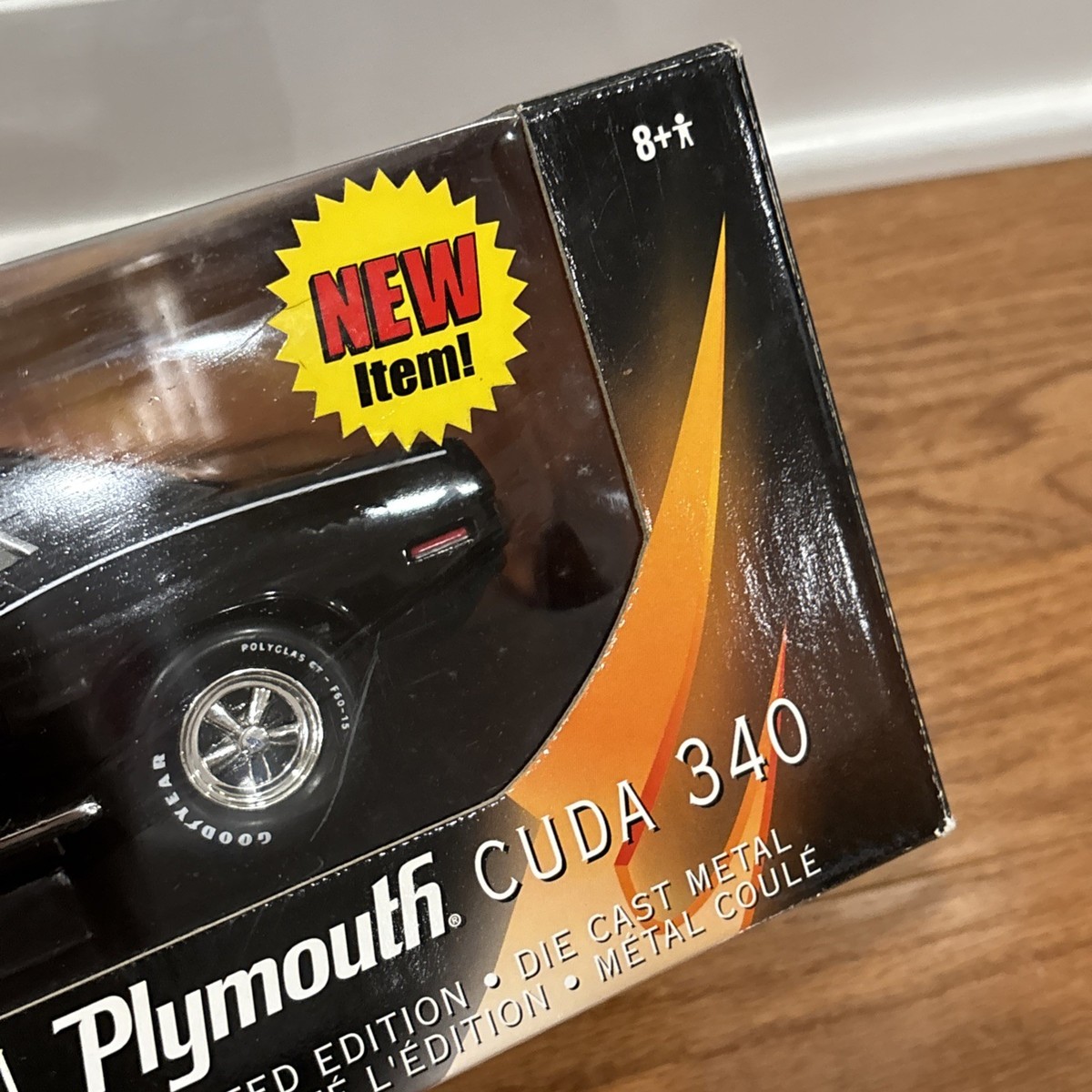 VINTAGE ERTL AMERICAN MUSCLE Phantasm 1971 Plymouth Cuda 340 1:18