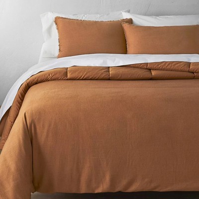 Heavyweight Linen Blend Comforter & Sham Set - Casaluna