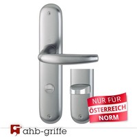 Hoppe TüRgriff Atlanta Langschild Alu Stahl Wc Ö-Norm TüRdrüCker TüRbeschlag