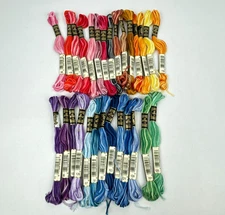DMC Variegated 28 Skeins 6 Strand Embroidery Thread - Lot of 28 - NEW