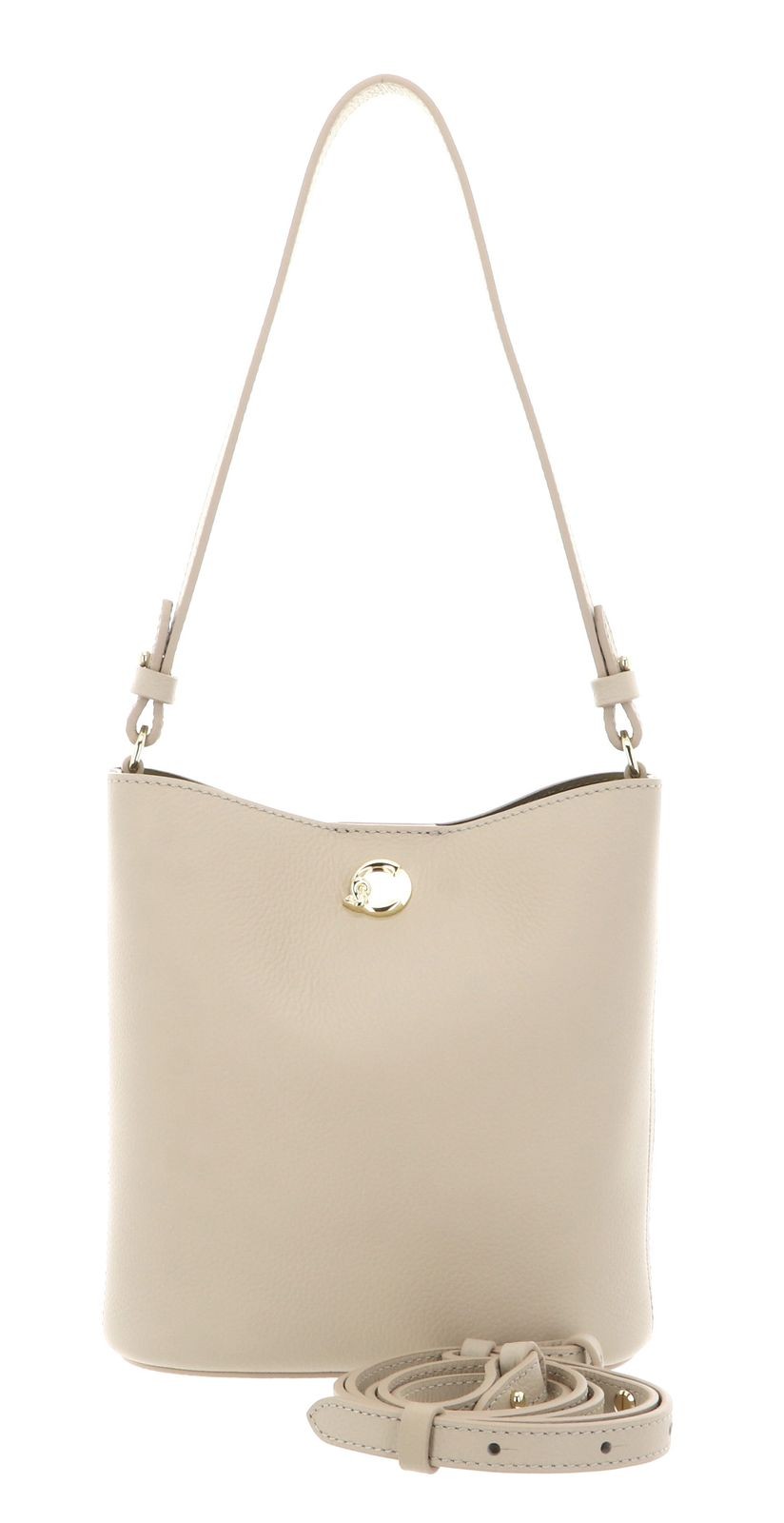 COCCINELLE Mini Bag Double Grainy Leather Sandshell / Seagrass
