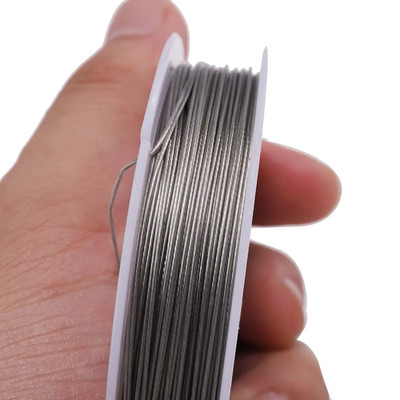1 Roll/Lots 0.3-1.0Mm Resistant Strong Line Stainless Steel Wire Tiger Tail Bead