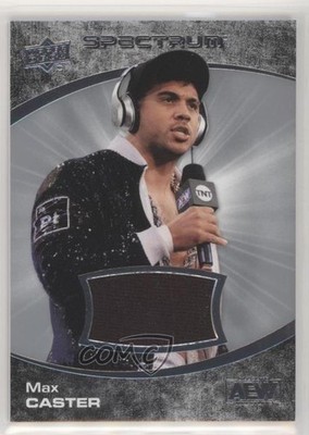 2021 Upper Deck AEW Spectrum Memorabilia Max Caster #78 Rookie RC 0op0
