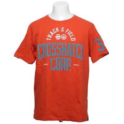 Crosshatch, T-shirt, Größe: 3XL, Orange, Baumwolle, Print, Herren #OpK