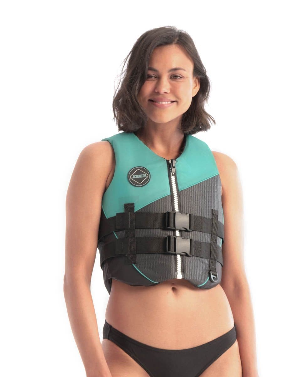 Jobe Nylon Life Vest Women Vintage Teal SMALL PLUS (Chest 90-94cm Waist 74-78cm)
