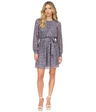 Michael Kors Womens Belted Mini Dress, medpink, Petite, PP/PXS