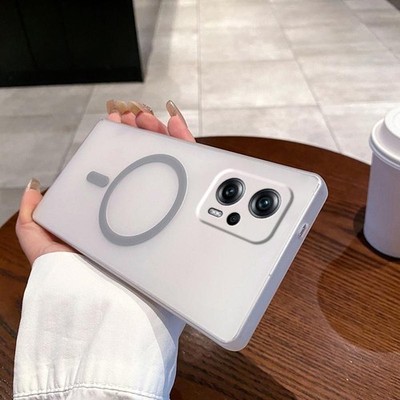 Redmi Note 11T Pro Hülle Fine Hole Ice Fog MagSafe PC Titangrau
