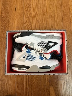 Jordan 4 Retro What the 4 Nike Rare air New 10.5 Bred White Blue Red Black Gray