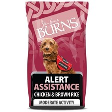 Image of Burns Alert Assistance Chicken & Brown Rice Dry Dog Food - 12kg
