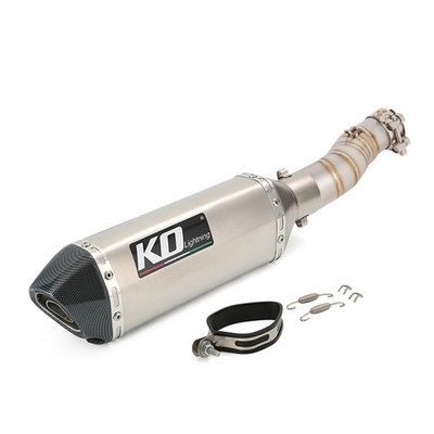 CFMoto 450MT 2024-2026 Ibex 450 Exhaust Muffler Mid Link Pipe Slip On 51MM Tips