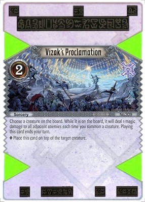 Vizak s Proclamation - Set 3 - The Eye of Judgment TCG
