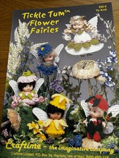 Craftime EM6 knitting pattern DK dolls outfits Tickle Tums Flower Fairies 