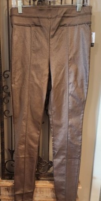 ANNA & AVA Bronze Metallic Pants SIZE L